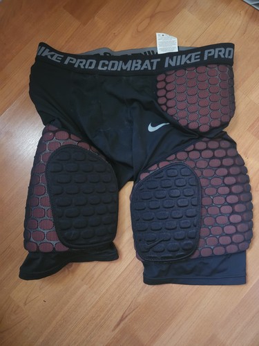 🚨🔥Nike Pro Combat Padded Compression XL Football Girdle 5 Pad Black Dri Fit