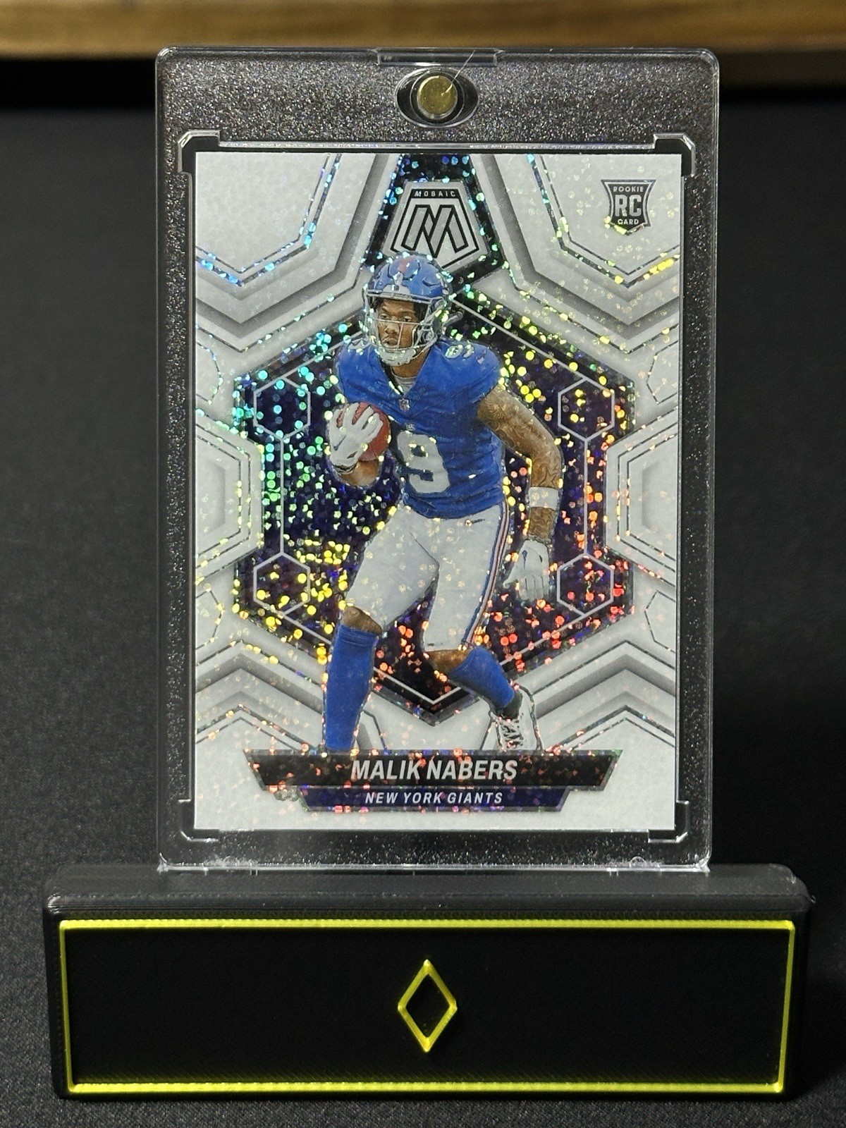 2024 Mosaic Malik Nabers White Sparkle Prizm SSP Rookie (RC) #306