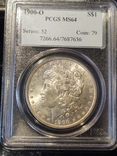1900 O Morgan Silver Dollar Older PCGS MS64 - VAM-15A Doubled Stars Top 100 List