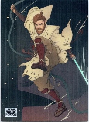 2025 Topps Chrome Star Wars Galaxy A Swinging Joust Obi-Wan Kenobi DOM-10!