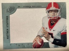 2009 SPx Silver Press Proof Template Matthew Stafford Georgia Bulldogs Rare 🔥