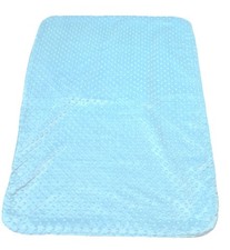 CARSEAT CANOPY Blue w/White Blue Green Design Backing Baby Car Seat Cover EUC