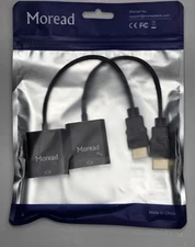 Moread Gold Plated  HDMI To VGA Adapter 2-pack