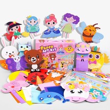 20 Animal Arts  Crafts Kit for Kids 4-6, All-Inclusive Toddler Craft Box wit...