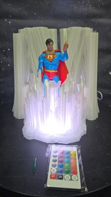 Mcfarlane Toys Superman Fortress Of Solitude Diorama LED RBG set