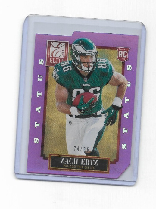 Zach Ertz Panini Elite #200 Aspirations Die-Cut