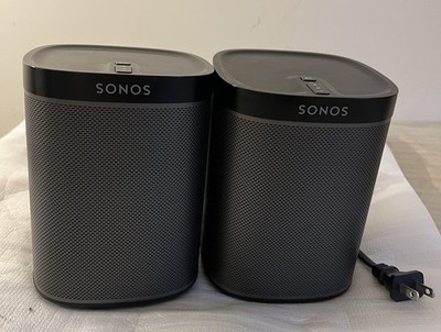 SONOS PLAY:1 Wireless Smart Speakers Black Pair Set of 2