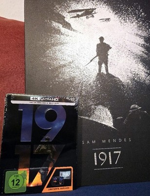 1917 4K Steelbook Edition Blu-ray 1. Weltkrieg + Metall Poster Displate Mendes