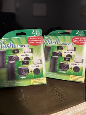 FUJIFILM QUICKSNAP FLASH CAMERAS 2PACKS W/ VALUE 2-CAMS EA exp 2/25+ See Details