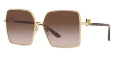 Gafas de sol Dolce & Gabbana para mujer DG2279 02/13 60 mm doradas - lentes marrones - NUEVAS