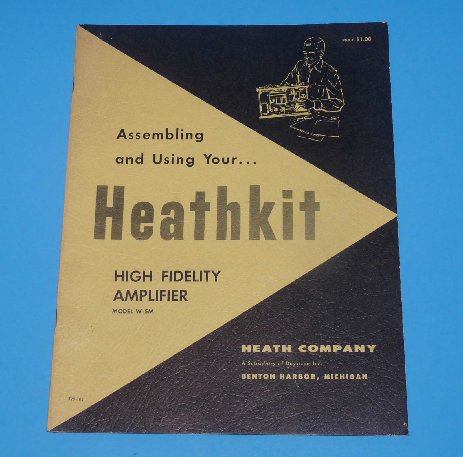 Heathkit Model W-5M High Fidelity Tube Amplifier Assembly Manual 1956