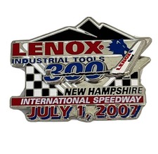 2007 Lenox Industrial Tools 300 Loudon NH NASCAR Race Car Racing Lapel Hat Pin