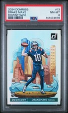 2024 PANINI DONRUSS DOWNTOWN! #13 DRAKE MAYE PSA 8