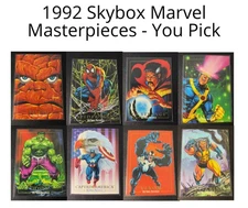 1992 SKYBOX MARVEL MASTERPIECES  Base Set  Singles Cards You-Pick