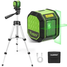 Laser Level with Tripod, HUEPAR 100Ft Self Leveling Laser Level Rechargeable ...