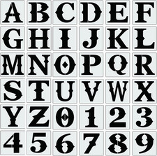 6 Inch Letter Stencils for Painting Alphabet Stencils