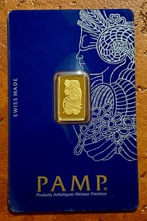 2.5 Gram Gold Bullion Bar Pamp Suisse NO RESERVE!