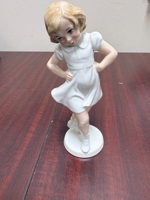 Rosenthal Vintage Collectible Figurine ''Girl Dancing'' By Gustav Oppel