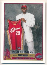 LEBRON JAMES 2003/04 TOPPS BASKETBALL #221 RC ROOKIE CARD CLEVELAND CAVALIERS SP. rookie card picture