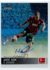 Andre Hahn Stadium Club Chrome Bundesliga 2021 Blue Wave Refractor /79 Auto