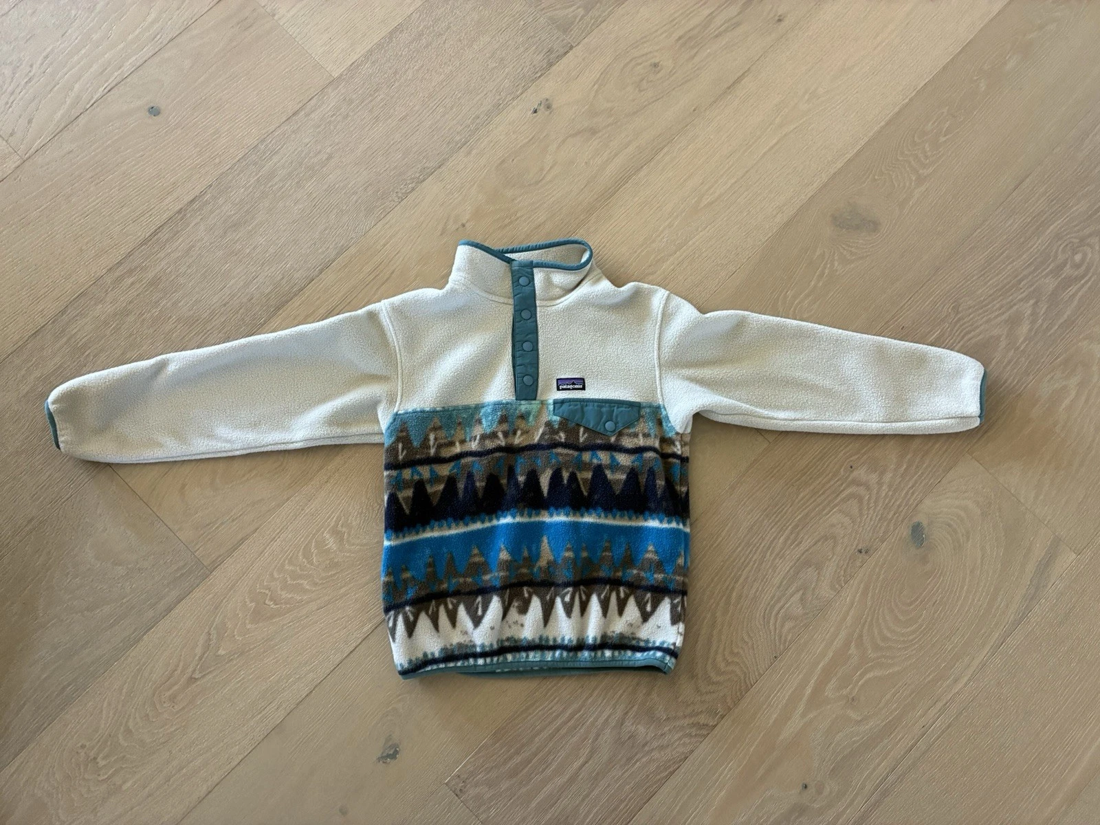 Patagonia Jacket Boys S 7-8 Colorful Fleece 1/4
