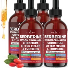 Berberine with Ceylon Cinnamon Supplement Liquid Drops  Bitter Melon Extract...
