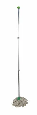 DISCOUNTED CLEANING SUPPLIES Green - Professional Colour Coded Mop Handle and 2 Mop Heads - DCS - CKMSGNX1I