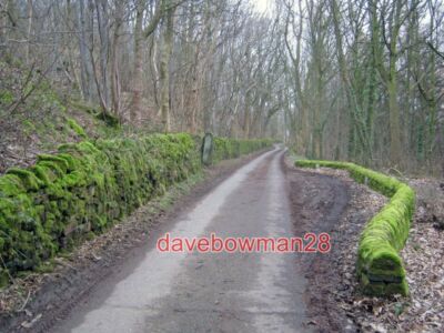 PHOTO  BAKEWELL LANE TO BALLCROSS FARM LOOKING SOUTHWARDS AS THE NARROW LANE CLI