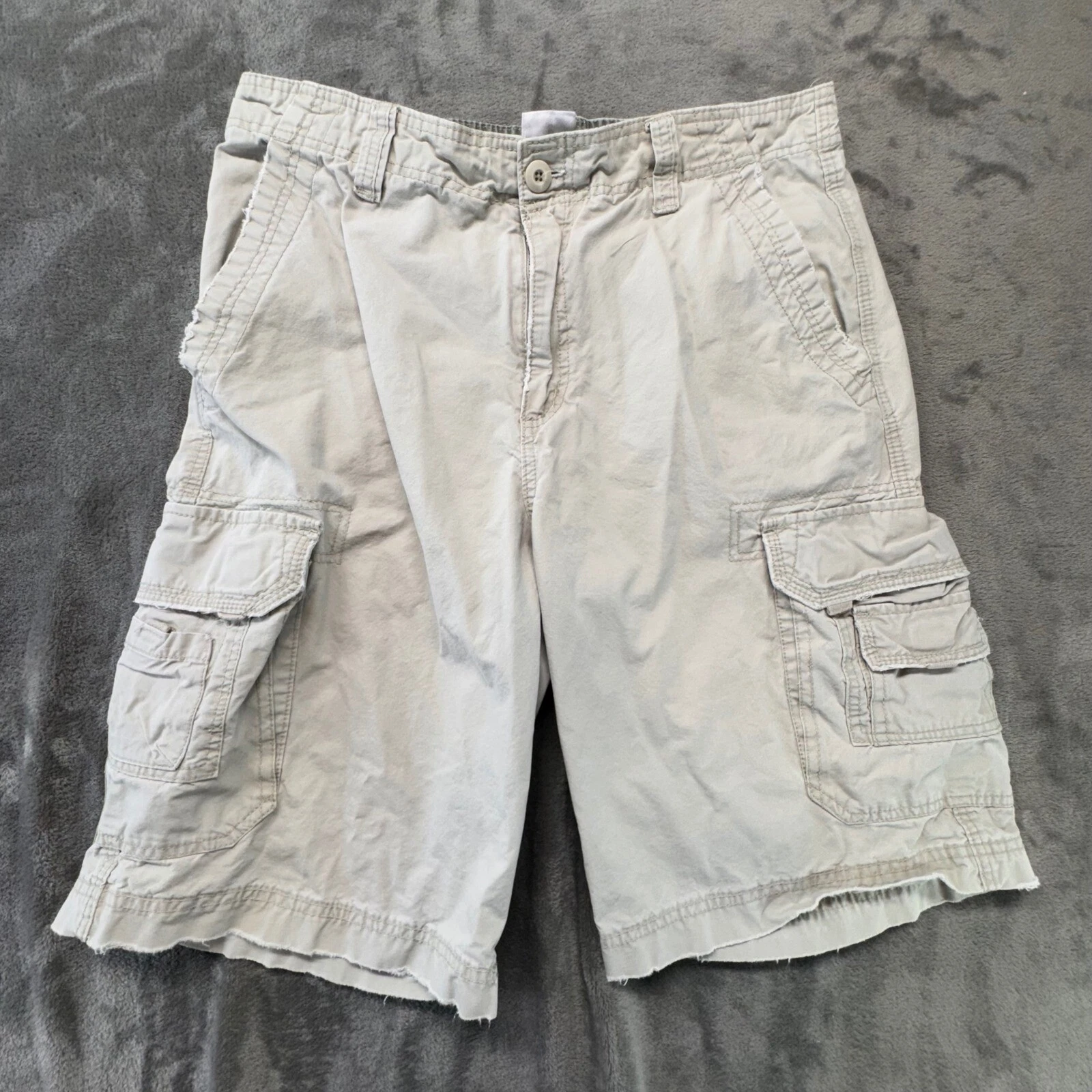 Alpine Design Cargo Shorts Outdoor Casual Hiking Khaki Beige Size 34