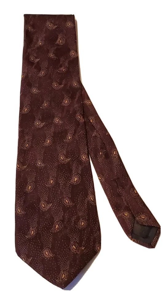 Corbata de seda para hombre Natural Exchange de Alexander Lloyd L 62" W 4" Foto 3 de 4