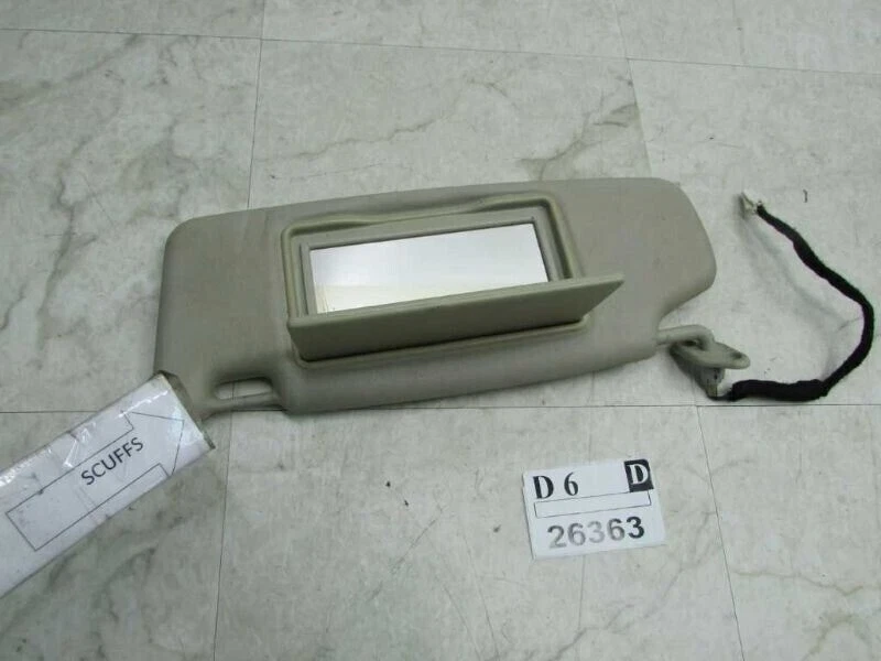 Viseira solar driver S40 2000 2003 Volvo lateral esquerda aba frontal espelho de sombra fabricante de equipamento original - Imagem 4 de 4