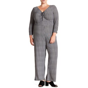 white ruched jumpsuit