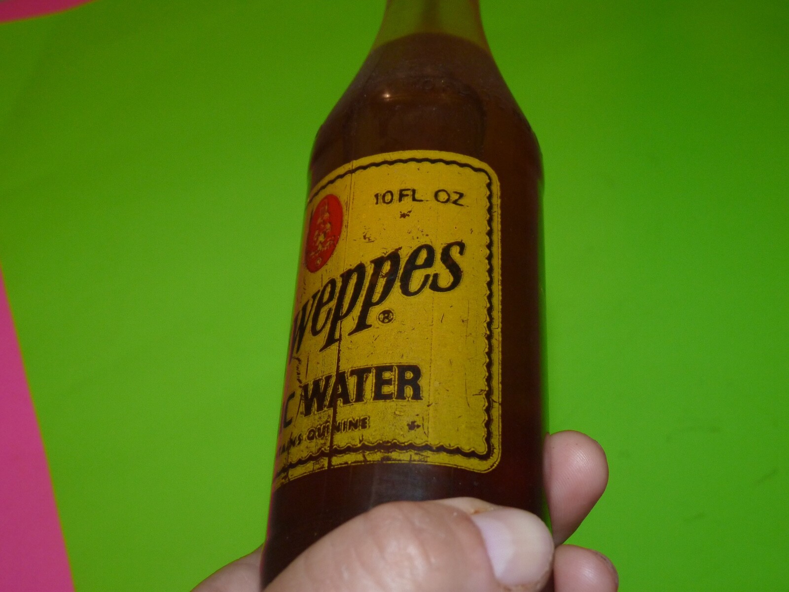 1950's FULL 10oz SCHWEPPES QUININE WATER TONIC MIXER SODA BOTTLE eBay