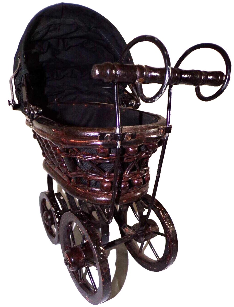 Vintage cane dolls pram cheap