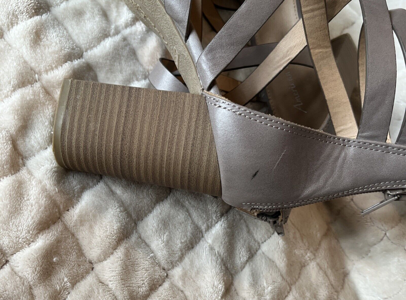 American Eagle Strappy Zip Gladiator Sandals Bloc… - image 8