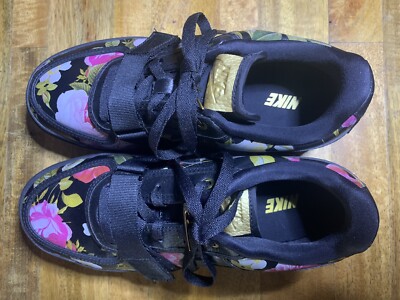 Woman Size 10 Nike Vandal 2K Extreme Platform Black Floral Fun