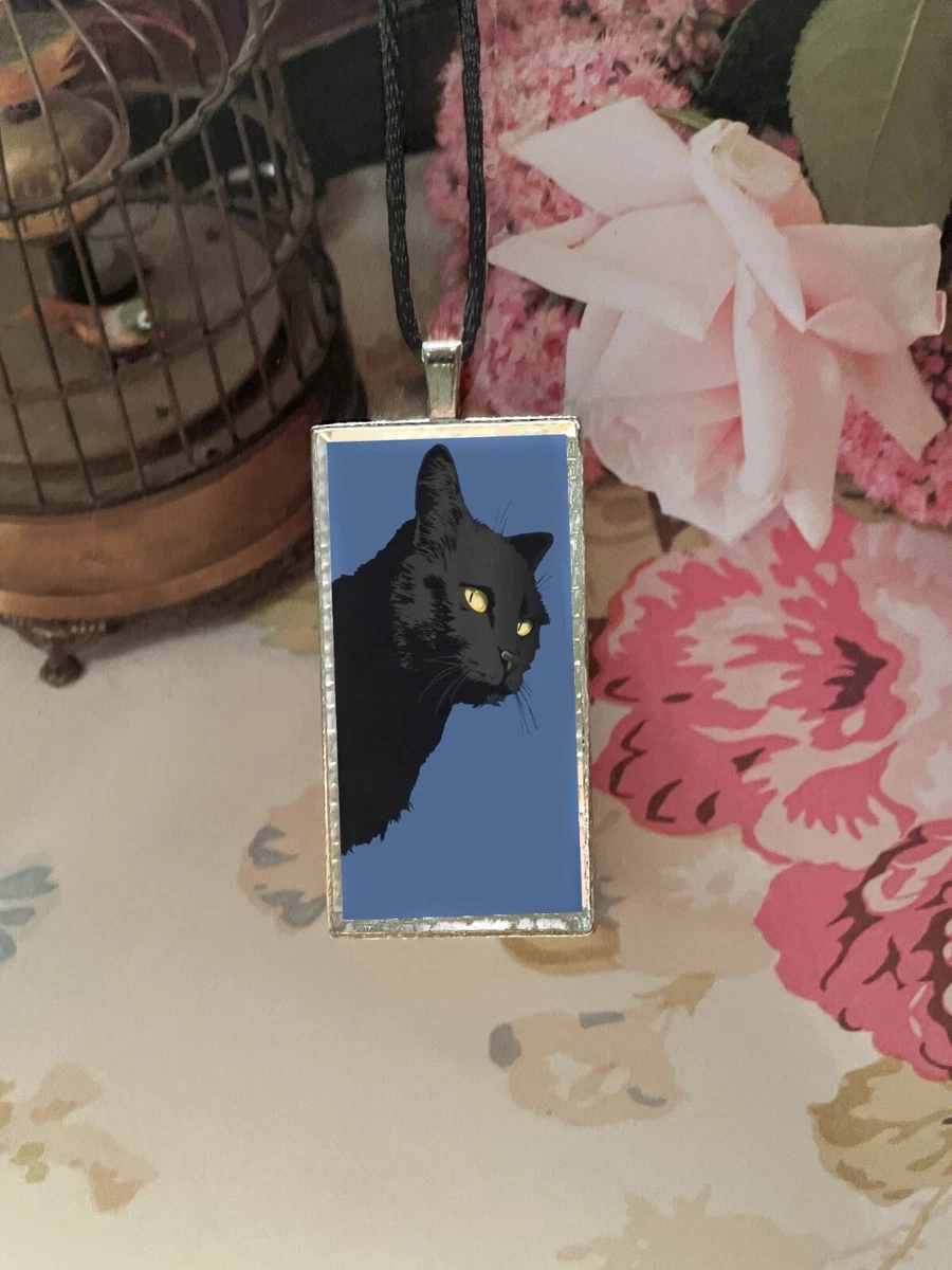 Black Cat Pendant Necklace New eBay