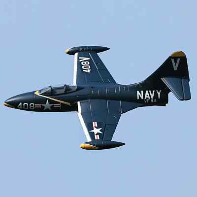 Freewing 64Mm EDF Jet F9F Panther RC Model Plane Flight Line