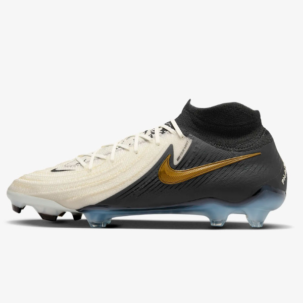 Футбольные бутсы Nike Phantom Luna 2 Elite FG с высоким берцем Белый/золотой (FJ2572-100)