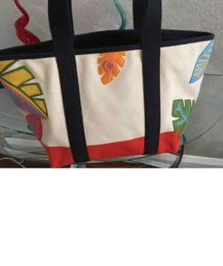 tory burch canvas beach bag