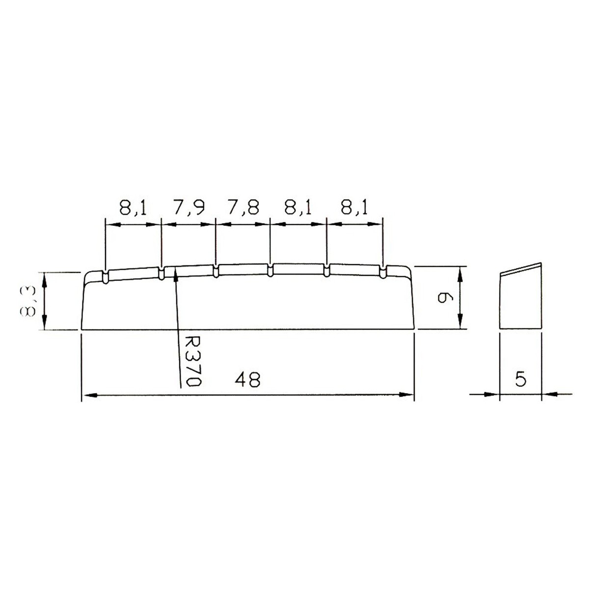 Banjo Écrou Supérieur 30mm Large 4 Corde En Blanc, Noir Ou Ivoire Dur