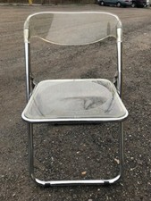Sedia pieghevole cromata Lucite
