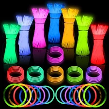Glow Sticks Bulk 50-800 Pack 8” Ultra Bright Glow Sticks Party Pack Multicolor