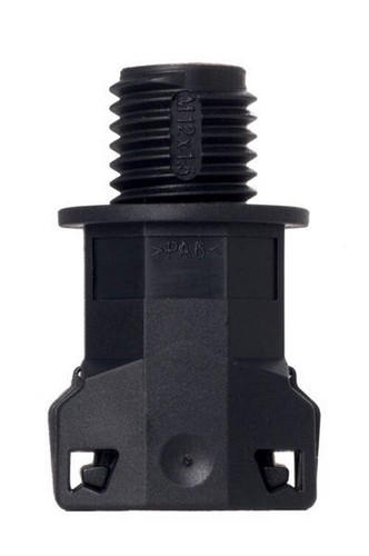 5 Raccords De Tuyau Kalitec M40 NW37 - Pour Tuyaux Ondulés - Polyamide Noir - Référence 3805017