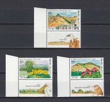 TIMBRE STAMP 3 ISRAEL Y&T#1097-99 FLEUR FLOWER OISEAU NEUF**/MNH-MINT 1990 ~E01