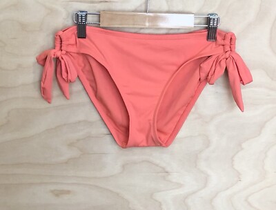 Ana New Aproach Swimwear Tie Sides Bottom Orange Summer Stretch Womens Sz M.
