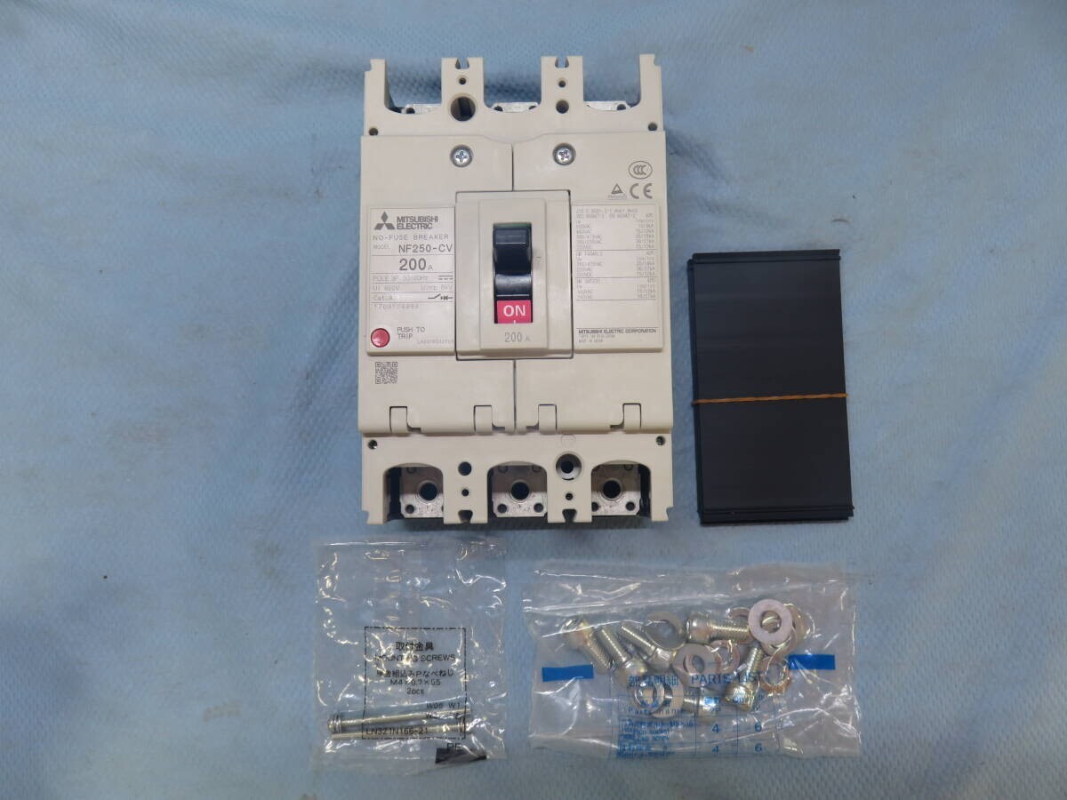 Mitsubishi NF250-CV 200A NO-FUSE Breaker Unused items stored in 