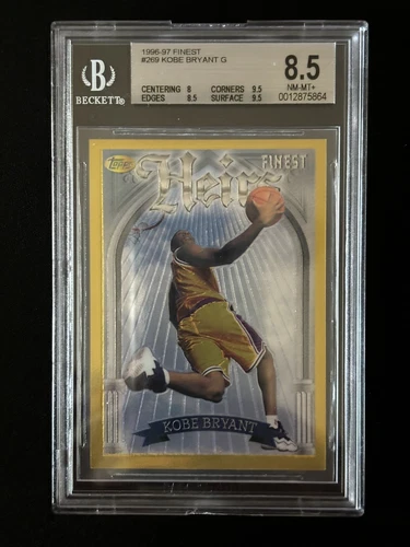 1996-97 Finest Kobe Bryant Gold RC! HOF & GOAT 🐐! Graded BGS 8.5 NM-MT+ 🔥🔥🔥