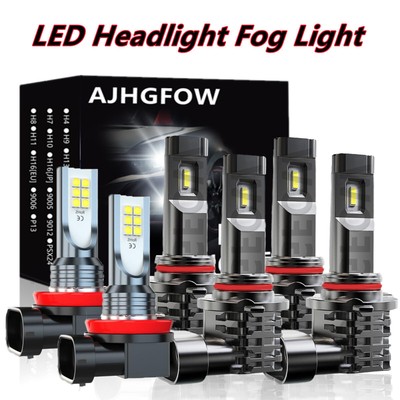 For Honda Accord 2008-2009 2010 2011 2012 LED Headlight High&Low Bulbs Fog Light