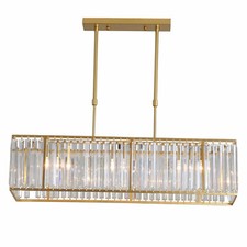 Modern Crystal Chandelier Rectangular Ceiling Light Led Living Room Pendant Gold Modern Crystal Chandelier Rectangular Ceiling Light Led Living Room Pendant Gold